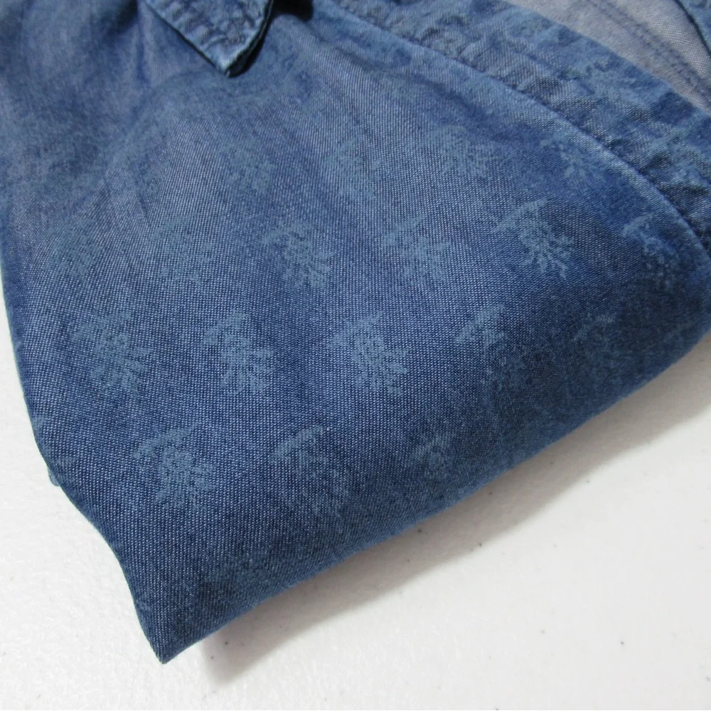 J. Jill Blue Casual Midi Shirt Dress with Notched Collar - Picture 11 of 12
